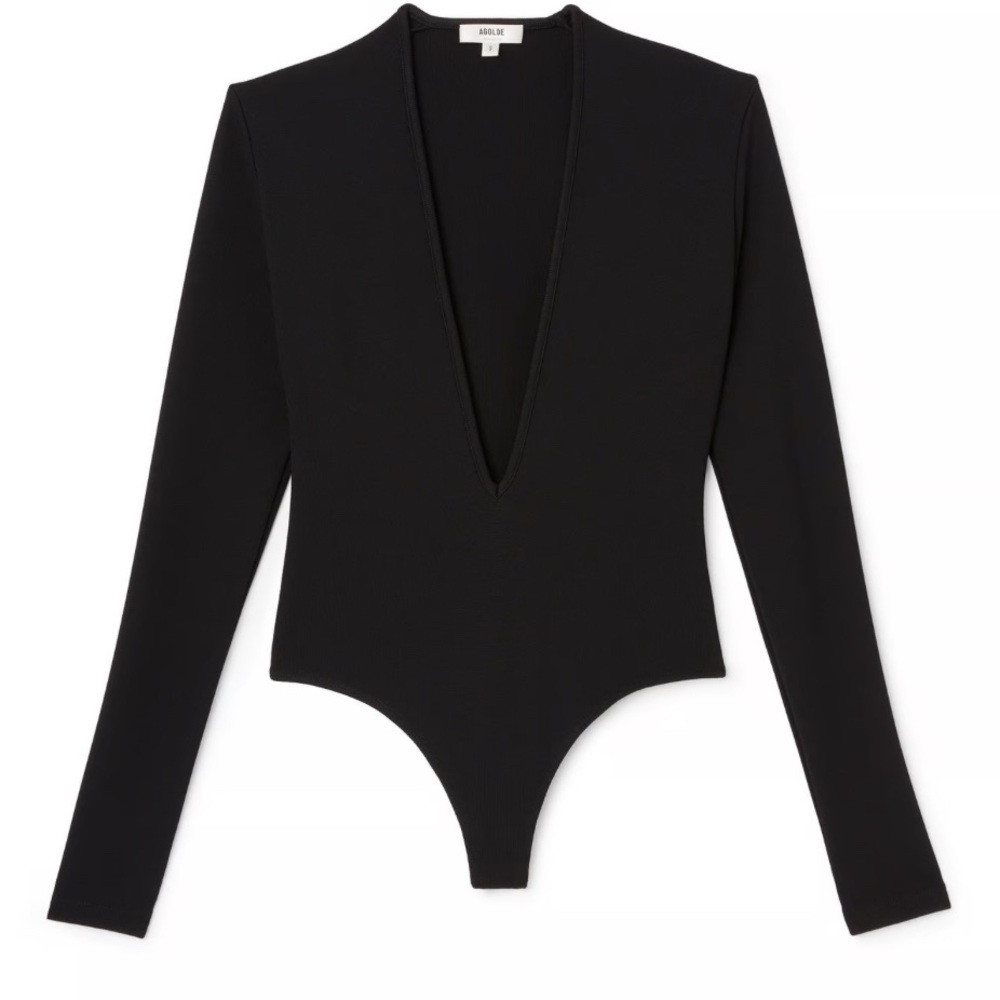 Agolde Zena deep V bodysuit